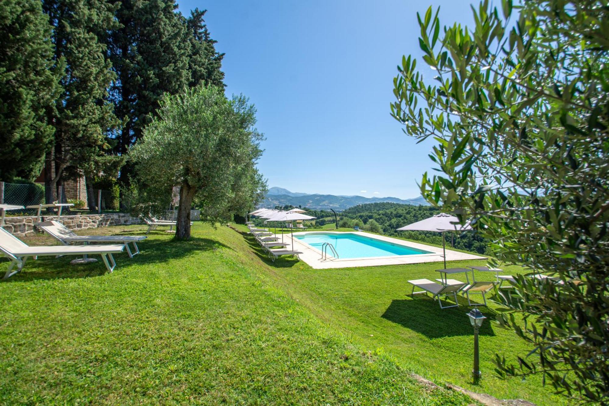 구비오 Antica Residenza Montereano 빌라 외부 사진
